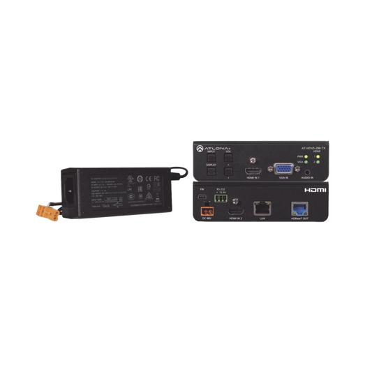 HDMI (2 INPUT) PLUS VGA SWITCHER ;  CONTROL ;  AND HDBASET OUTPUT (100 M) W/POWER SU