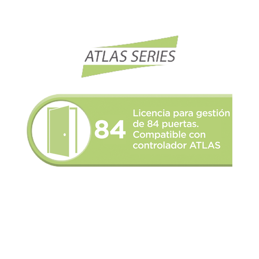 Licencia para 84 puertas compatible con controlador ATLAS