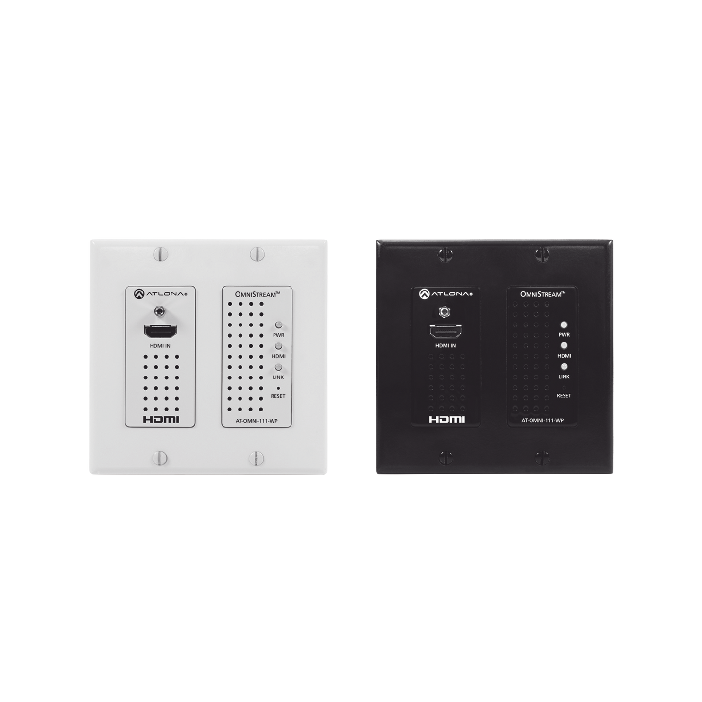 WALL PLATE SINGLE CHANNEL OMNISTREAM AV OVER IP ENCODER