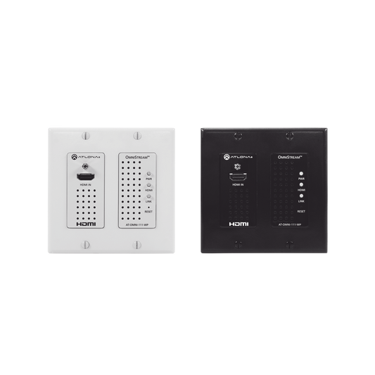 WALL PLATE SINGLE CHANNEL OMNISTREAM AV OVER IP ENCODER