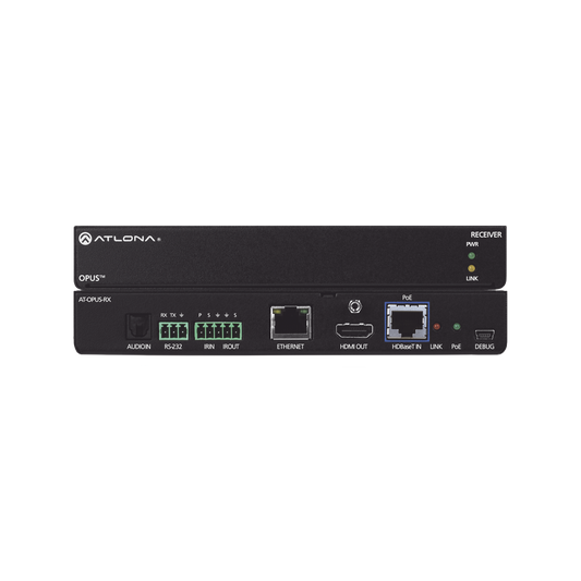 4K HDR HDBaseT RX para matrices de conmutación Opus