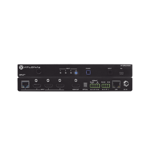 FOUR-INPUT 4K HDR SWITCHER WITH HDMI AND HDBASET INPUTS