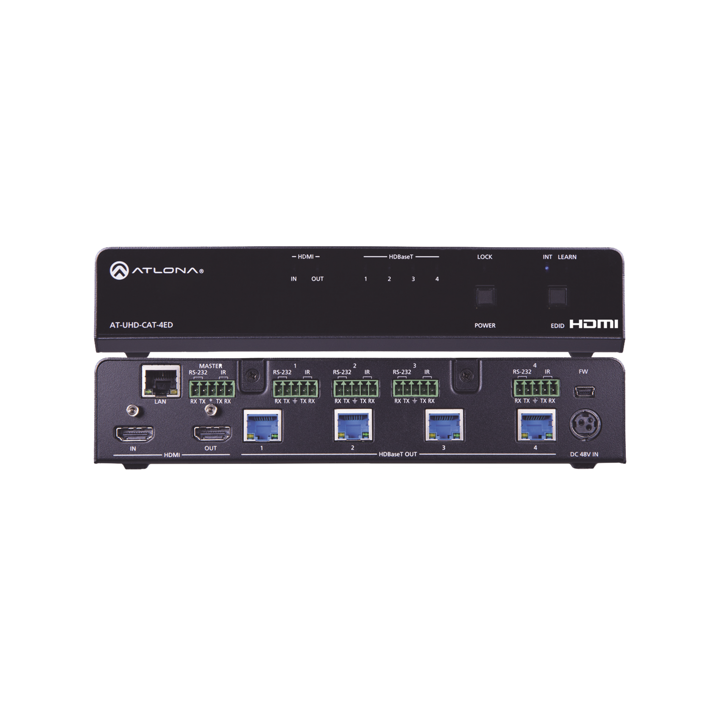 4K/UHD HDBASET HDMI 1 X 4 EXTENDED DISTANCE DISTRIBUTION AMPLIFIER