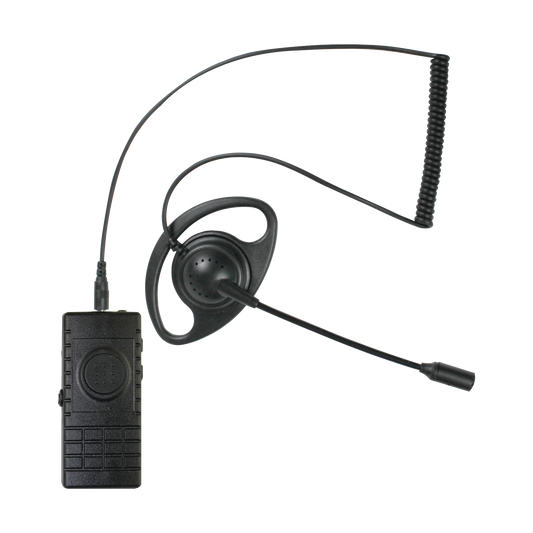 PTT inalámbrico Bluetooth con auricular con micrófono boom para radios Kenwood Serie NX5000/3000