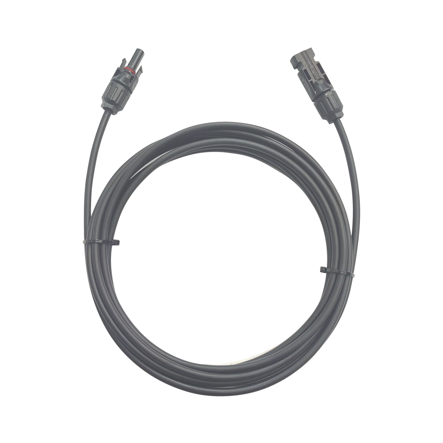 Cable Fotovoltaico / 1 metro / Color Negro / Calibre 10 AWG / Terminal MC4-Macho y Hembra en  ambos extremos