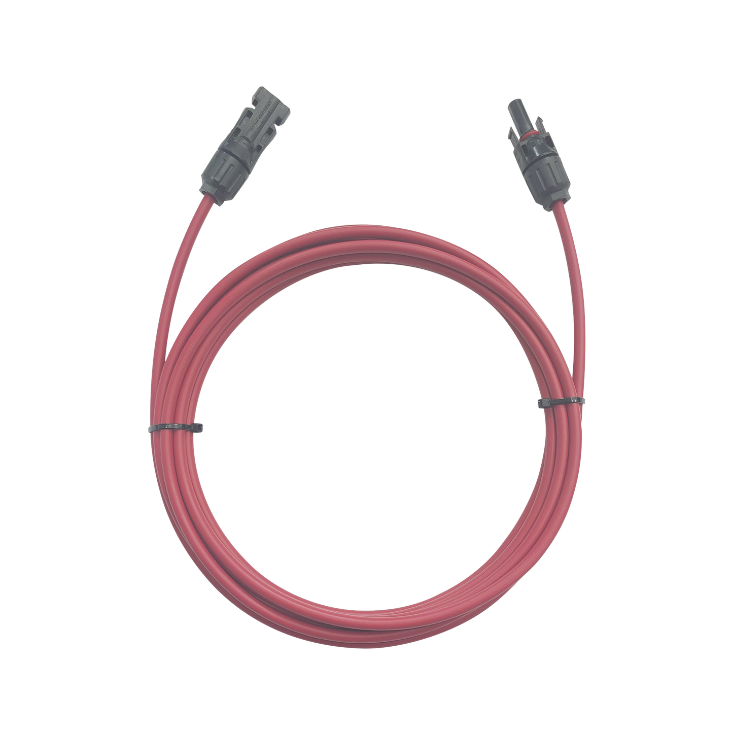 Cable Fotovoltaico / 1 metro / Color Rojo / Calibre 10 AWG / Terminal MC4-Macho y Hembra en  ambos extremos