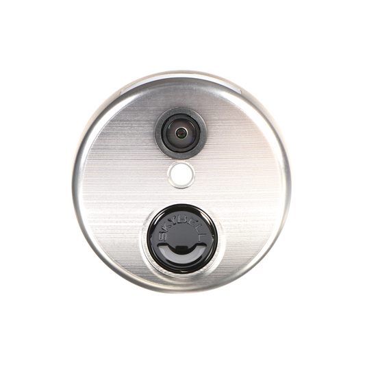 SkyBell Video Portero IP/WiFi / Monitoreo SIN COSTO / Aplicación Móvil / Cámara HD/Color plata, integrable con plataforma Total Connect,