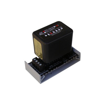 Protector modular para 2 pares, campo reemplazable, con base, circuito de 5 V