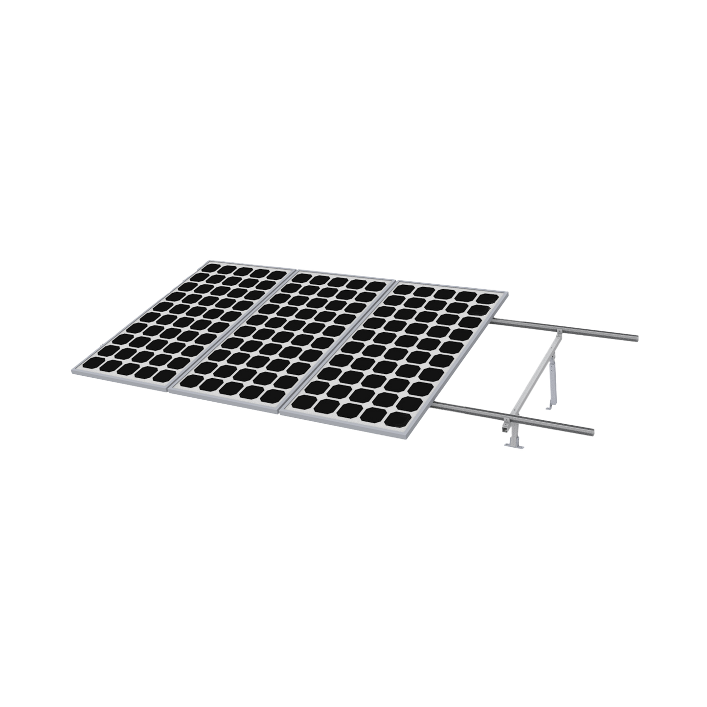 Montaje para Panel Solar, Riel "5" de 4400mm para Módulos con Espesor de 35mm, Velocidad de Viento Máx. 190km/h