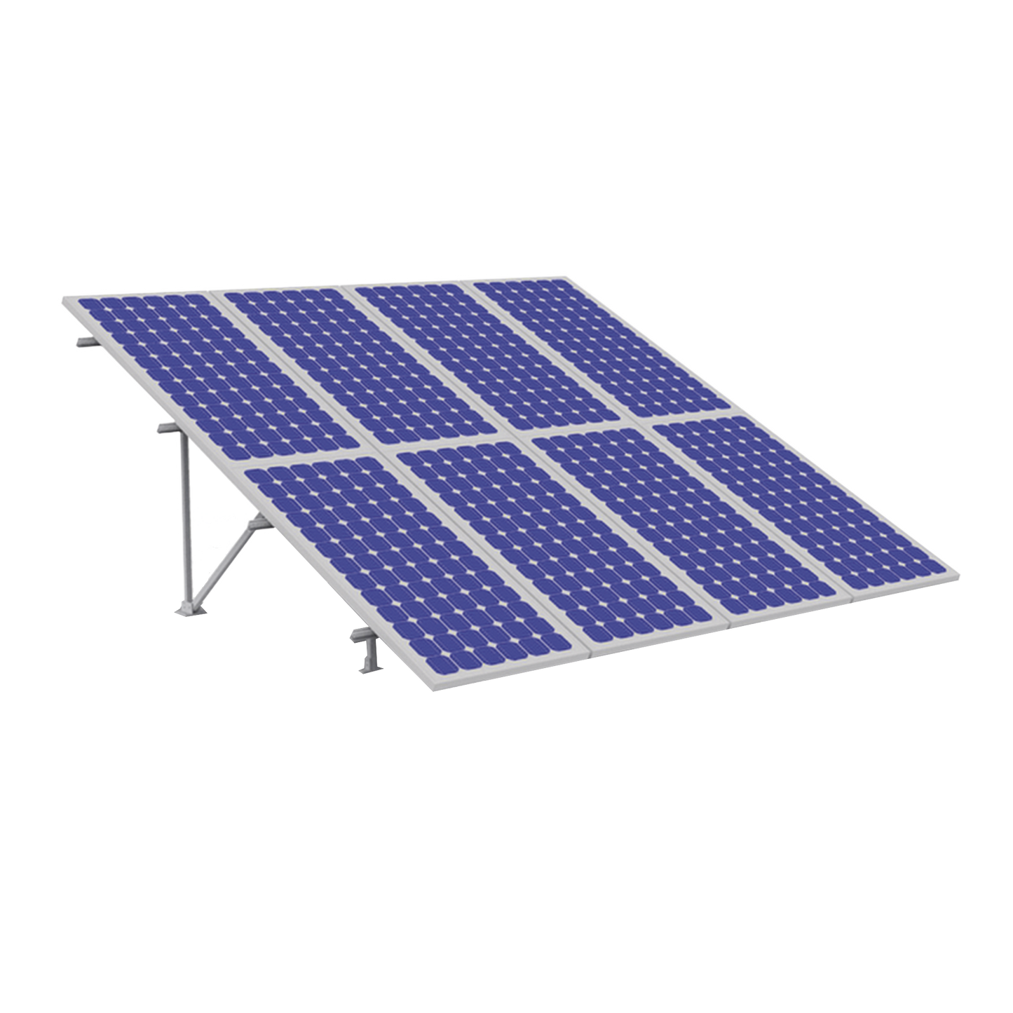 Montaje para Panel Solar, Riel "3" de 2200mm para Módulos con Espesor de 40mm, Velocidad de Viento Máx. 151km/h