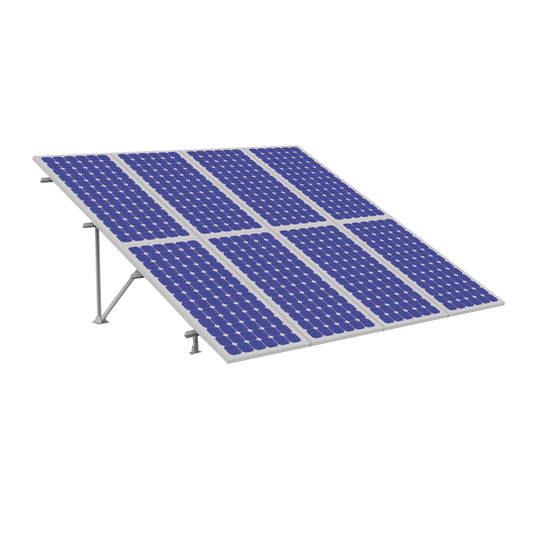 Montaje para Panel Solar, Riel "3" de 2200mm para Módulos con Espesor de 40mm, Velocidad de Viento Máx. 151km/h