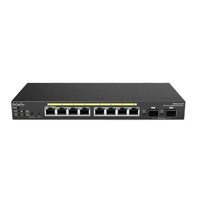 Switch PoE Administrable de 8 puertos Gigabit 802.3 af de 61.6 W y Controlador para 50 Puntos de Acceso Serie Neutron/EnTurbo.