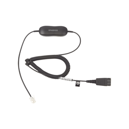 Jabra GN1200 cable enroscado con conexión QD y RJ-9 (88011-99)