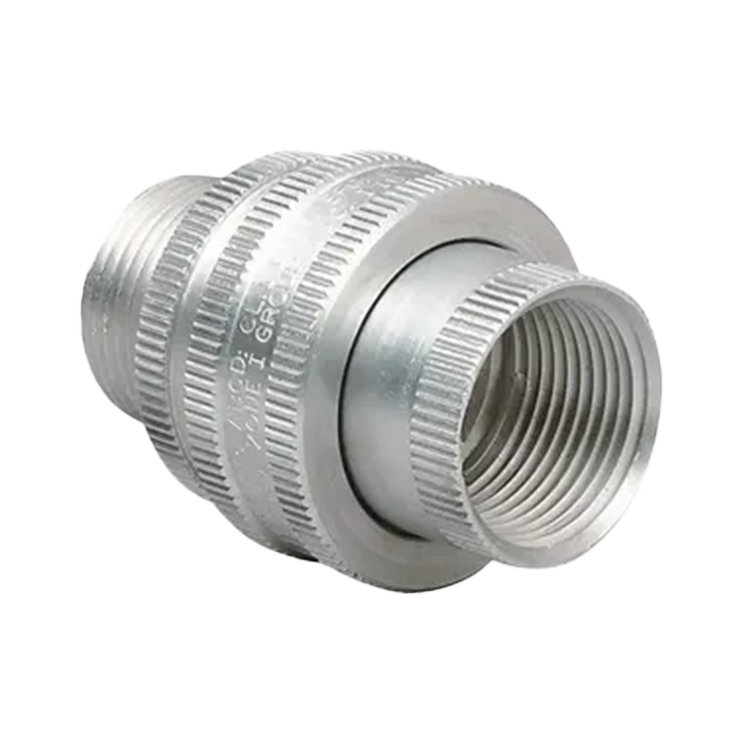 Tuerca Unión de 3/4" (19mm) con Diámetro de 1-5/8" (41 mm), Macho a hembra.