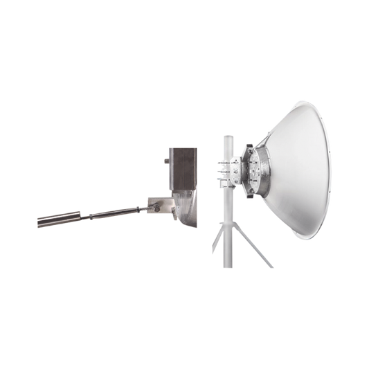 Antena parabólica 4 ft para radio B11, ganancia de  41 dBi, conector guía de onda, 10.1-11.7 GHz, 1.2 m, incluye montaje JRZ1200-ADJUSTABLE