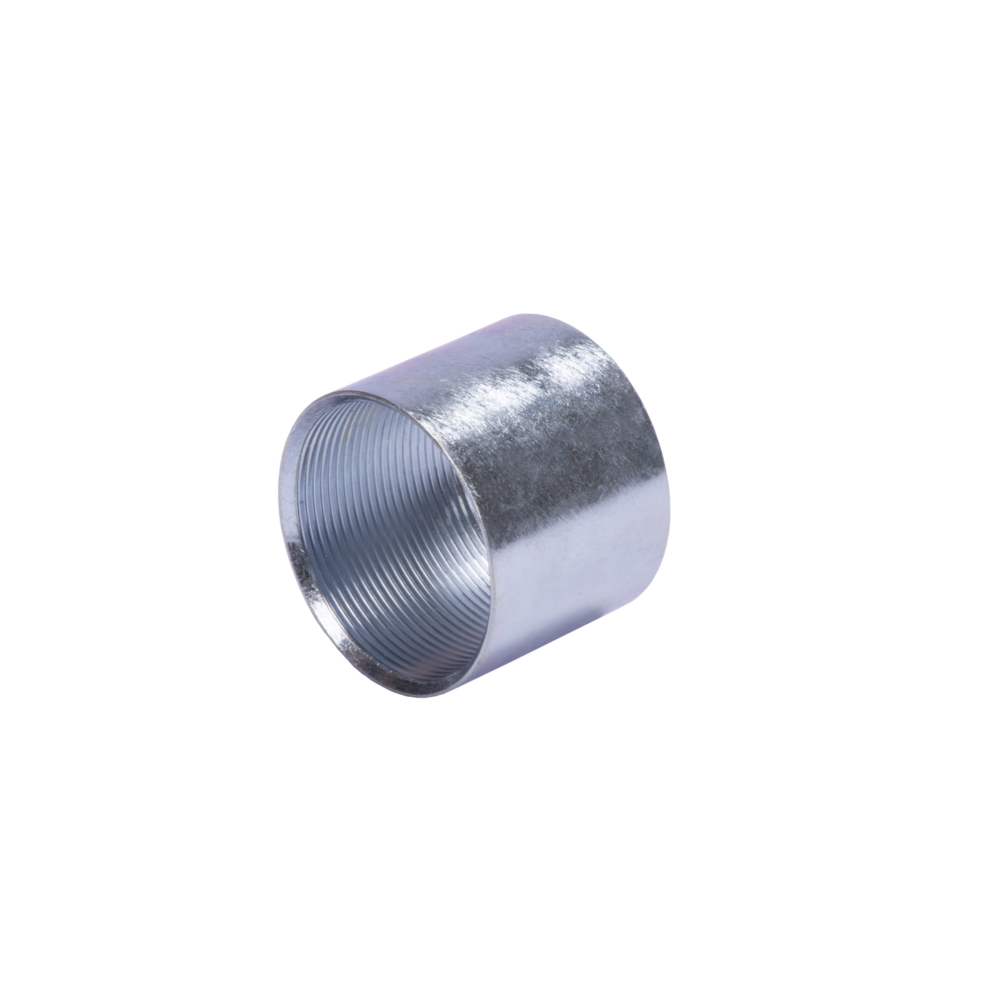 Cople 3/4" (19mm) con rosca galvanizado etiqueta amarilla