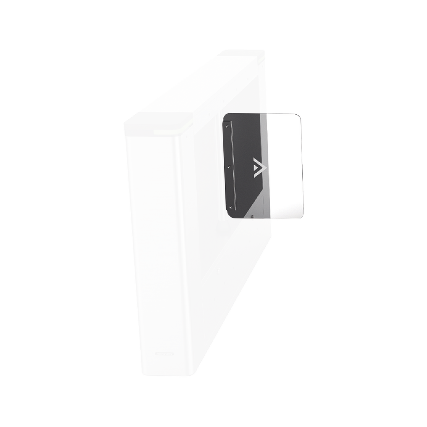 Aleta de Acrílico para formar  carriles de 110 cms en torniquetes Hikvision Series DS-K3B501 y DS-K3B601 / Uso en accesos amplios para silla de ruedas