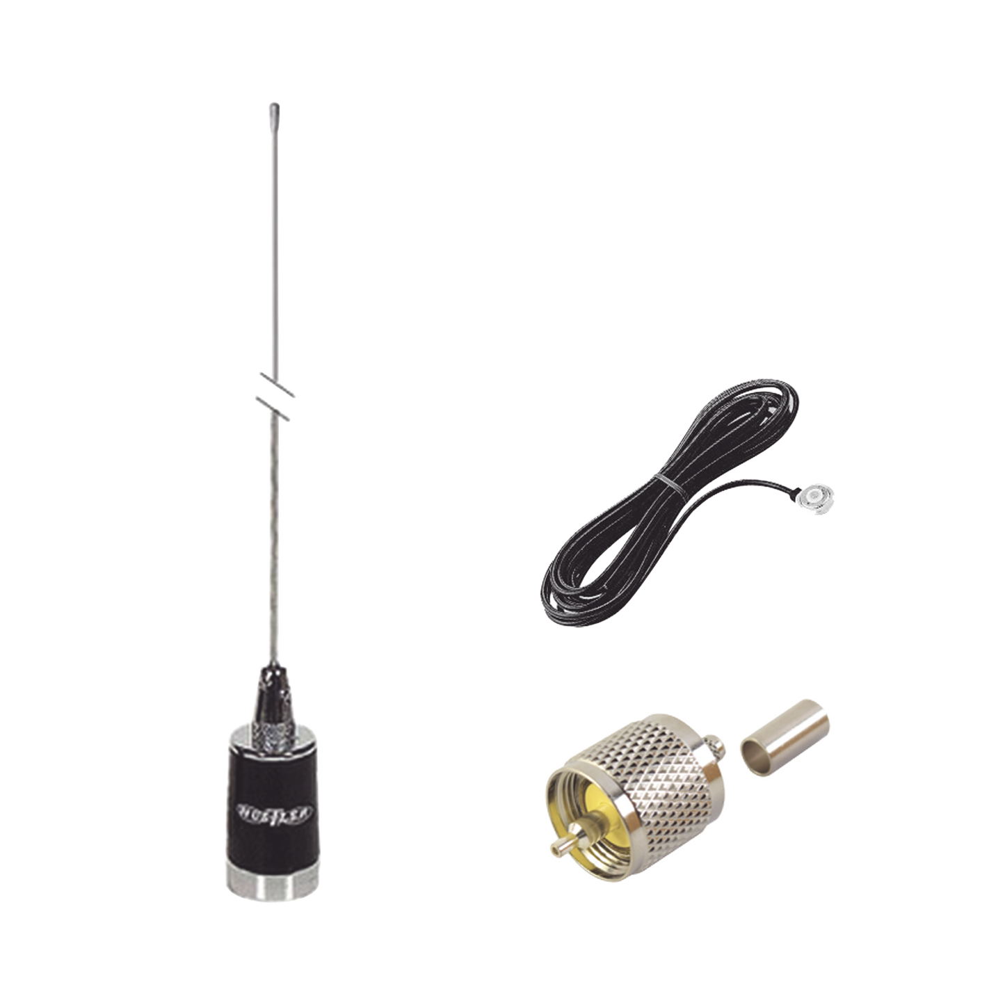 kit de antena móvil de 3dB de Ganancia  en VHF 148-174 MHZ, Incluye LMG150 + CHMB + RFU505