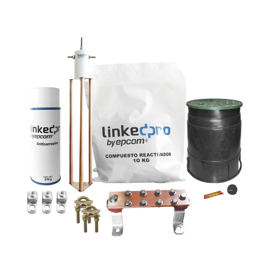 Kit de puesta a tierra LinkedPro, para protección de hasta 30 Amp.