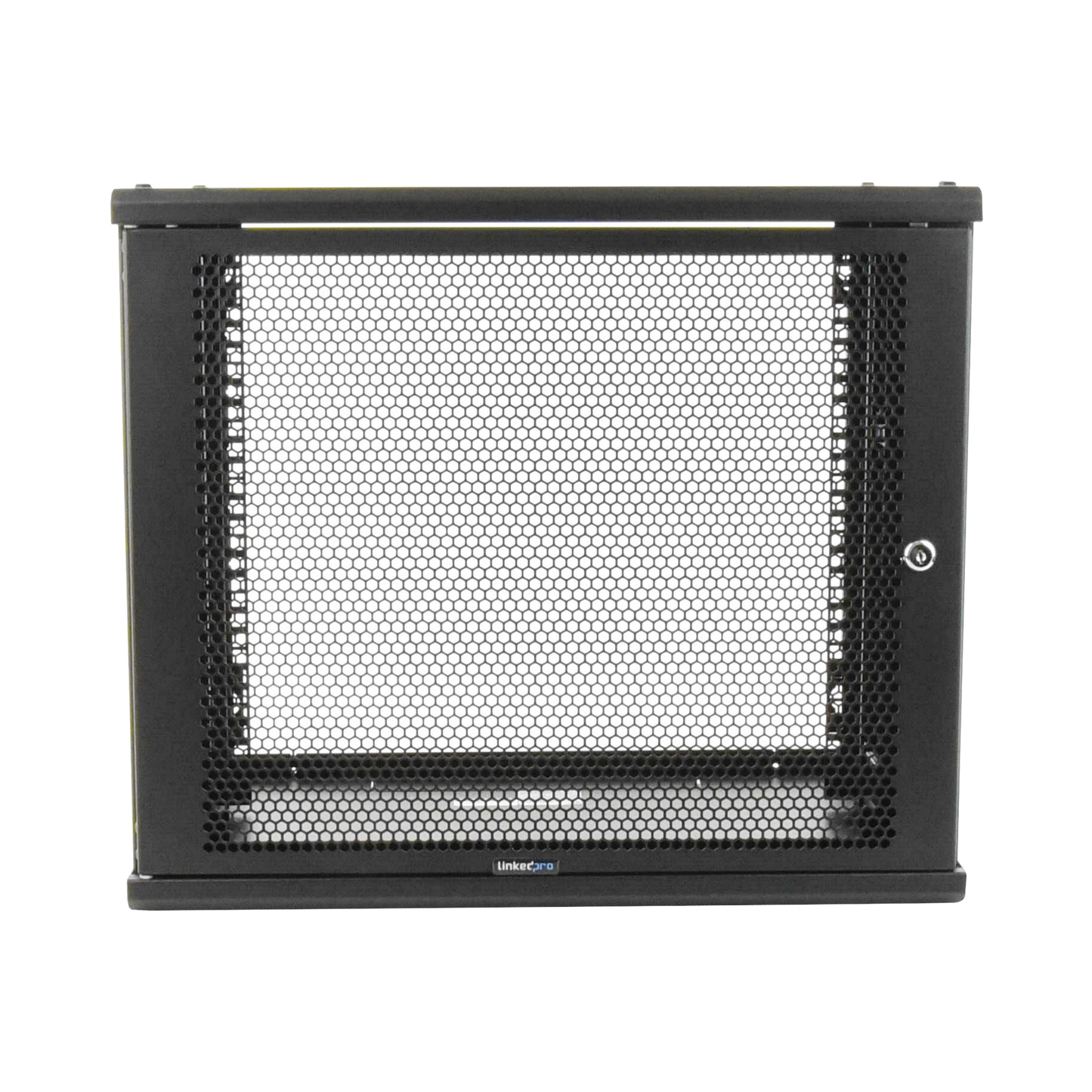 Gabinete Linkedpro de Montaje en Pared, de 19in, Puerta Perforada, 9 UR, 450 mm de Profundidad, Color Negro