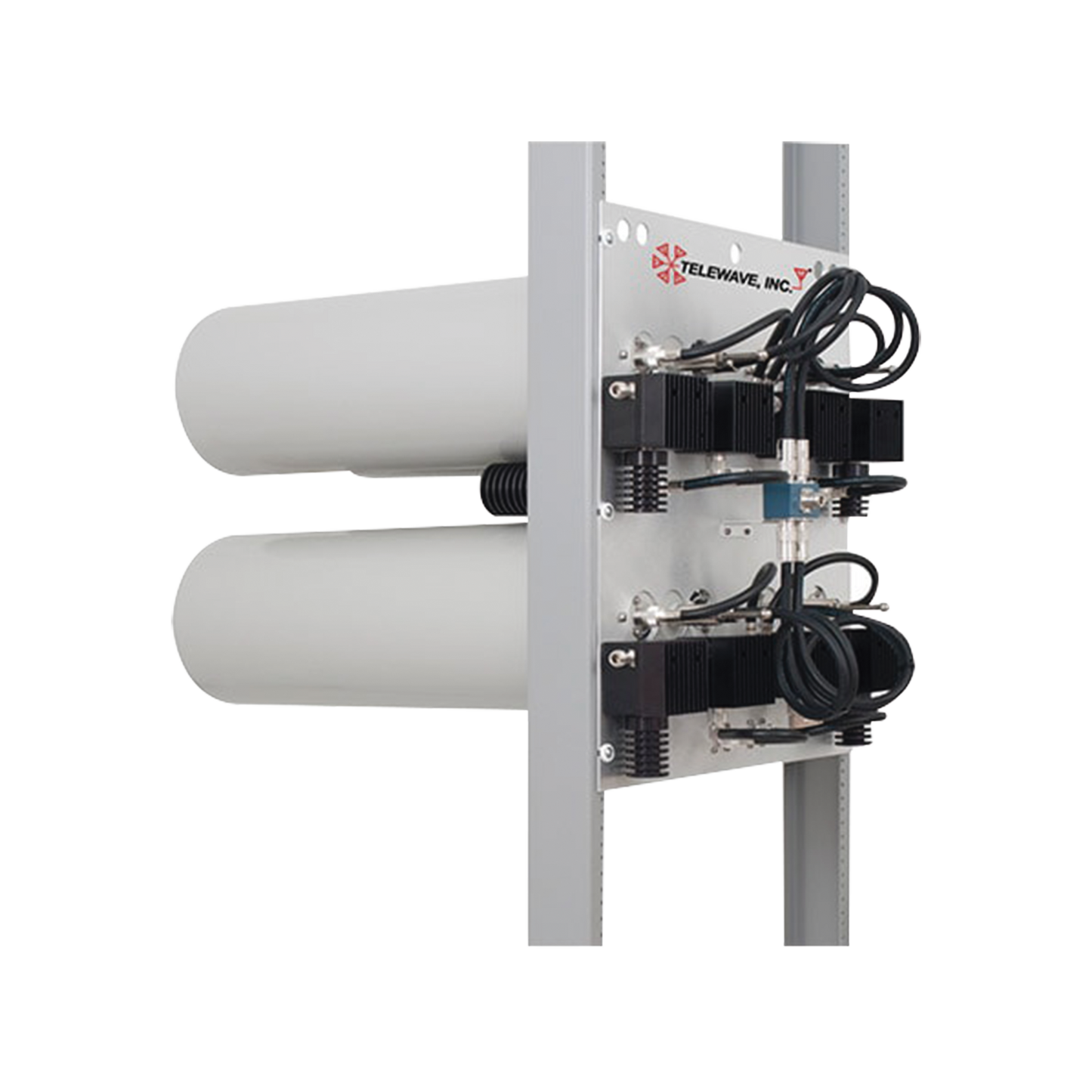 Combinador en Panel para Rack 19", 148-174 MHz, 5 Canales (8"Diam.) 125 kHz Sep. 115 Watt, N Hembras.