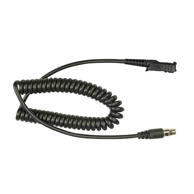 Cable resistente al fuego (UL-914), para auricular HDS-EMB con atenuación de ruido para radios Motorola MOTOTRBO™ SLIM DP2400, DP2600, XPR3300, XPR3500, DP3441.