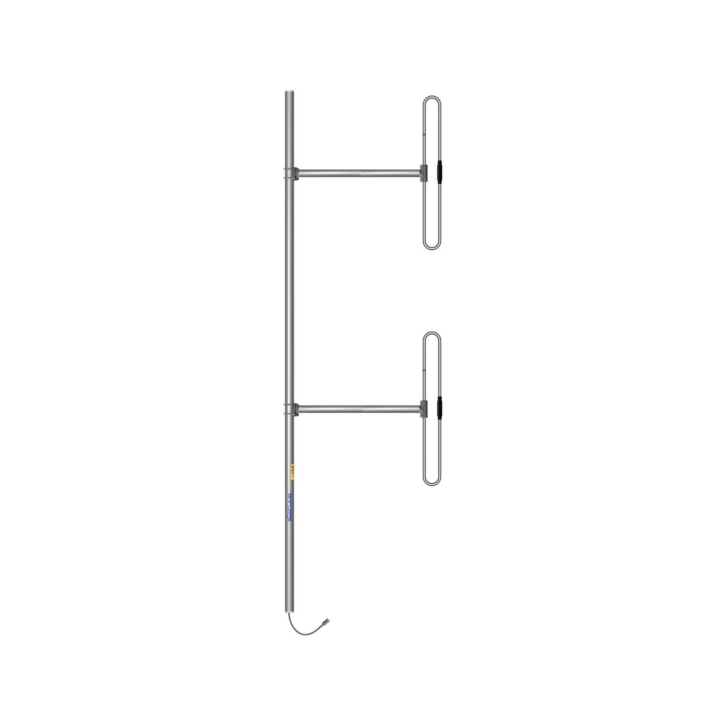 Antena Base de 2 Dipolos, 138-174 MHz, 5 dBd, 36 MHz de Ancho de Banda, Bi-direccional, 300 Watt, N Macho, Inclinación Opcional "Tilt" de 0, 2, 4, 6, 8 o 10 Grados.