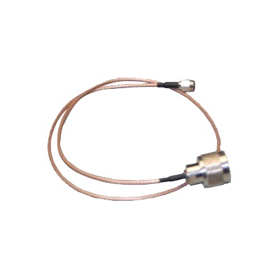 Jumper de 0.6 mt de longitud, cable RG-316 conector N macho en un extremo y al otro SMA inverso