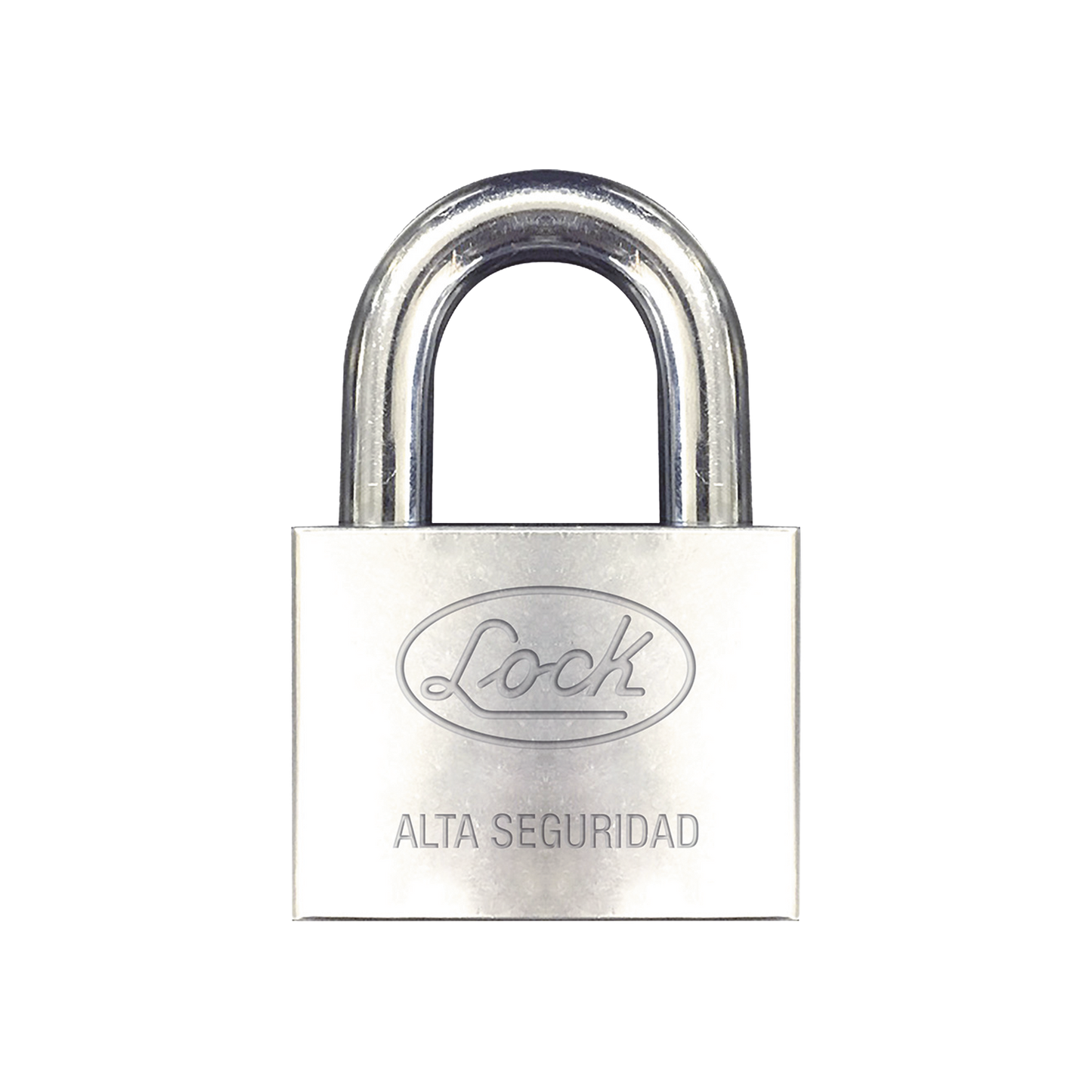 Candado de hierro alta seguridad con llave de disco/ Acabado Cromado/ Llaves Abloy/ Medida de Horquilla 38 mm.