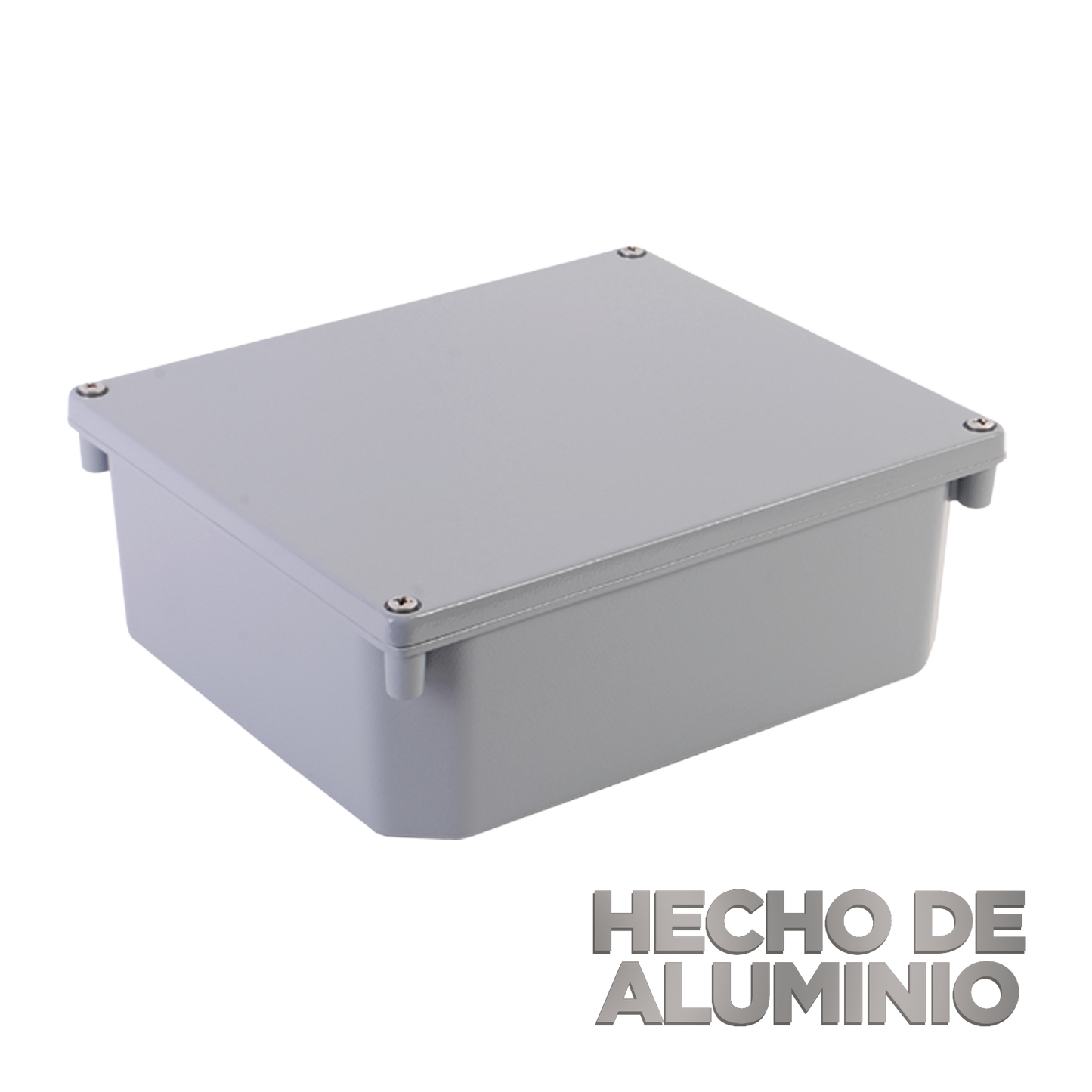 Gabinete de Aluminio para Exterior (IP66) de 252 x 215 x 91 mm Cierre por Tornillos.