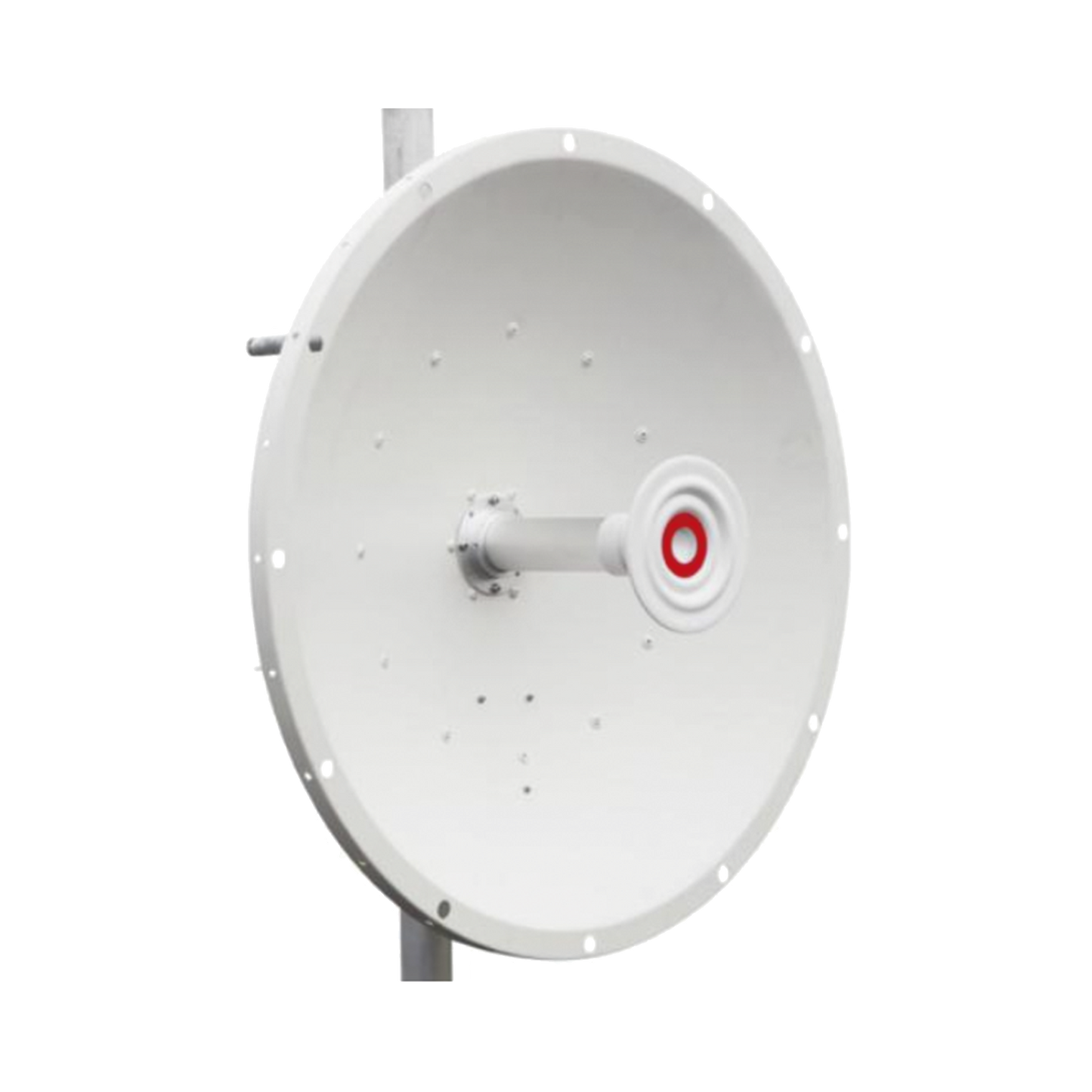 Antena direccional de 2ft, 5.1 a 7.1 GHz, Ganancia 30 dBi, Conectores RP-SMA, Polarización doble, incluye montaje para torre o mástil