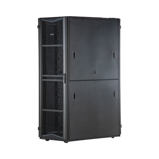 Gabinete FlexFusion para Centros de Datos, 45 UR, 600 mm de Ancho, 1070 mm de Profundidad, Fabricado en Acero, Color Negro