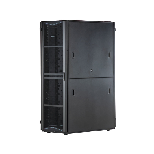 Gabinete FlexFusion para Centros de Datos, 45 UR, 800 mm de Ancho, 1200 mm de Profundidad, Fabricado en Acero, Color Negro