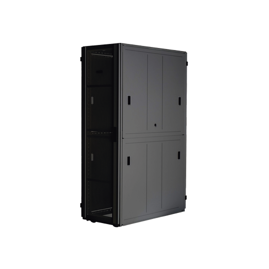 Gabinete FlexFusion™ XGL (Light) para Centros de Datos, 42 UR, 600 mm de Ancho, 1200 mm de Profundidad, Fabricado en Acero, Color Negro