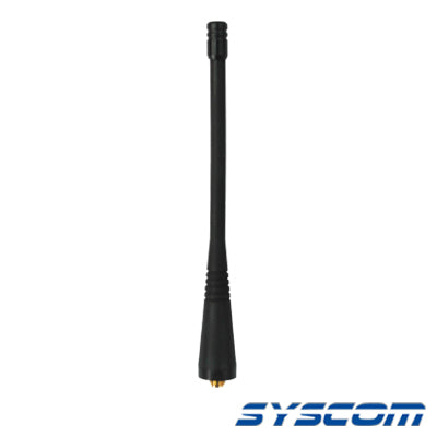 Antena Portátil Helicoidal UHF 450-470 MHz. (Antena Genérica SYSCOM para Radios KENWOOD).